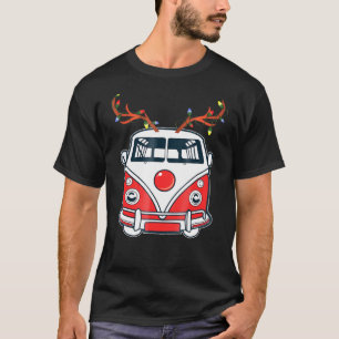 Surf Van Reindeer kerstride T-shirt