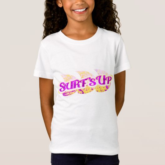 Surf vers le haut des filles pourpres et du (Devant)