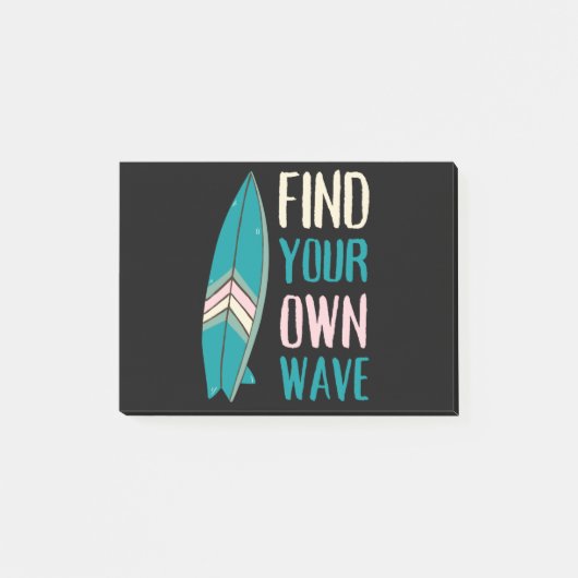Surf Vind Je Eigen Golfplank Post-it® Notes (Voorkant)