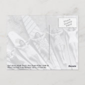 surf vintage dames Many Beach Australie Carte post (Dos)