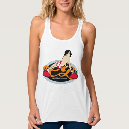Surf vintage Débardeur de base des femmes (Devant)
