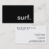 surf. visitekaartje (Voorkant / Achterkant)