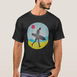 Surf voor wolmozaïeksurfer t-shirt