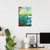 Surf @Water Poster- 15 x 23 inch Poster (Thuiskantoor)
