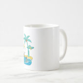 Surf & Waves – Cartoon Beach Gift Mug (Devant droit)