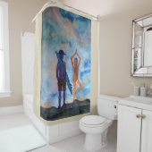 Surf Yoga Douche rideau (En situation)