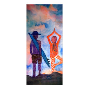 Surf Yoga Summer Rackcard Reclamekaart