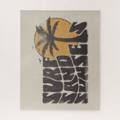 Surf Zand Zonsondergangen Beach Life Palm Tree Legpuzzel (Verticaal)