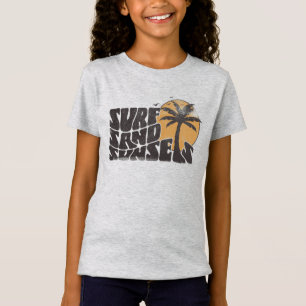 Surf Zand Zonsondergangen Beach Life Palm Tree T-shirt