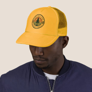 Surf - Zee - Land, Behoud - Respect voor Logo Trucker Pet