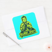 Surf Zen Vierkante Sticker (Envelop)