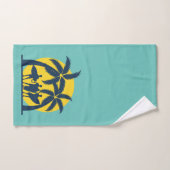 Surf zon- en palmbomen koel surf bad handdoek (Handdoek)