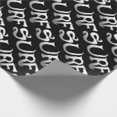 Surf zwart gekanteld mat inpakpapier (Hoek)