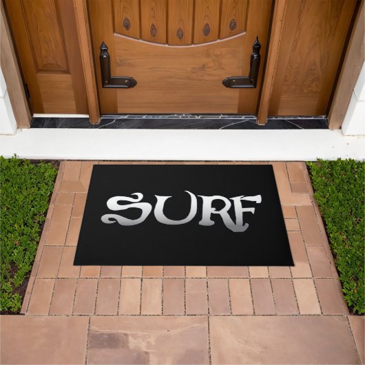 Surf zwart hormoon deurmat (Buiten)