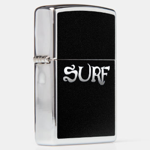 Surf zwarte chroom Zippo aansteker