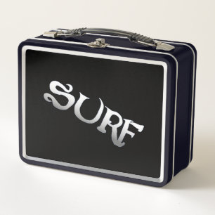 Surf zwarte lunchbox
