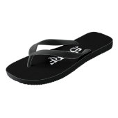 Surf zwarte teenslippers (Schuin)