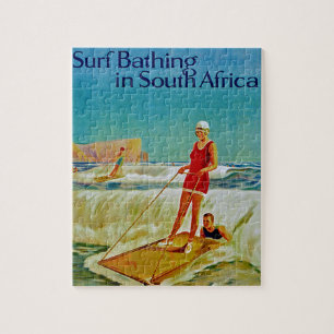 Surf zwemmen in Zuid-Afrika Legpuzzel