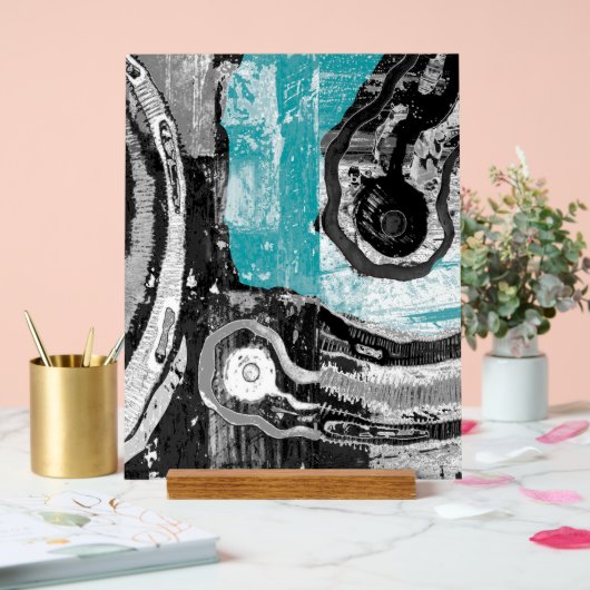 Surface Current – Abstract Flow & Structure Custom Acryl Bord (Huwelijk)