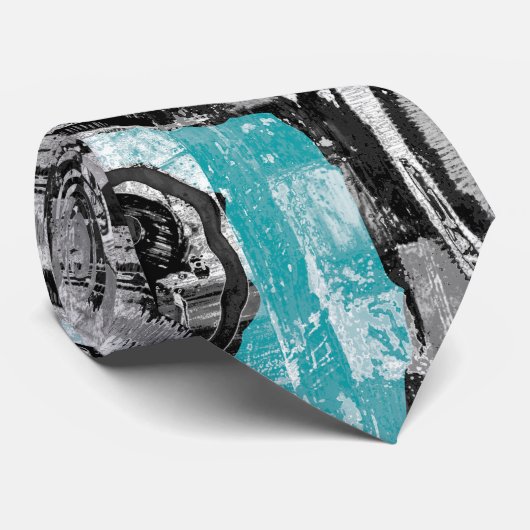 Surface Current – Abstract Flow & Structure Custom Stropdas (Opgerold)