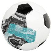 Surface Current – Abstract Flow & Structure Custom Voetbal (Drie kwart)