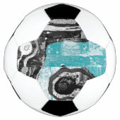 Surface Current – Abstract Flow & Structure Custom Voetbal (Voorkant)