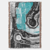 Surface Current – Abstract Flow & Structure Throw  Deken (Voorkant Verticaal)