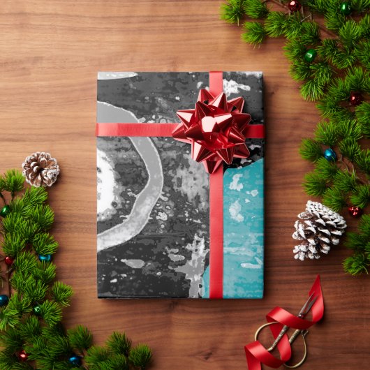 Surface Current – Abstract Flow & Structure Wrappi Cadeaupapier (Feestdagen Geschenken)