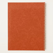 Surface orange texturée avec motif tourbillonnant (Dos)