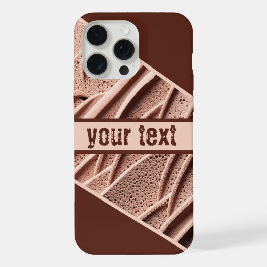 Surface texturée Abstraite dans les tons chauds (Verso)