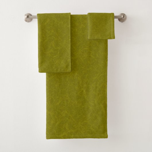 Surface vert olive avec un motif subtil en tourbil (En situation)