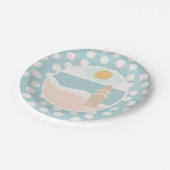 Surfboard Beach Baby shower Paper Bord (Gekanteld)