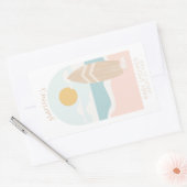 Surfboard Beach Baby shower Rectangle Stickers (Envelop)