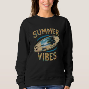 Surfboard Beach Zomer Vibes voor de familie reis M Trui