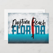 Surfboard Daytona Beach Briefkaart Florida (Voorkant / Achterkant)