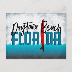 Surfboard Daytona Beach Briefkaart Florida