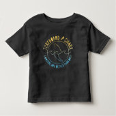 Surfboard en Shark Funny Summer Beach Vacking T Kinder Shirts (Voorkant)