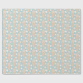 Surfboard en Shell Pattern Wrapping Paper Cadeaupapier (Vlak)