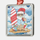 Surfboard Kerstmis Ornament (Links)