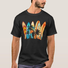 Surfboard  Klassieke Retro T-shirt