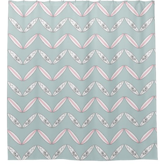 Surfboard Pattern Shower Curtain Douchegordijn (Voorkant)