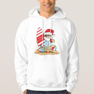Surfboard Santa Hoodie