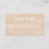 Surfboard Strand Luier Raffle Spel Informatiekaartje (Voorkant)