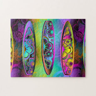 Surfboards 2A-2D Afbeelding Opties Puzzel Legpuzzel