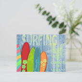Surfboards Briefkaart (Staand voorkant)
