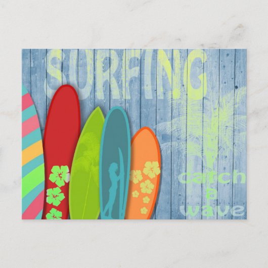 Surfboards Briefkaart (Voorkant)