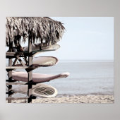 Surfboards on the Beach Poster Imprimer (Devant)