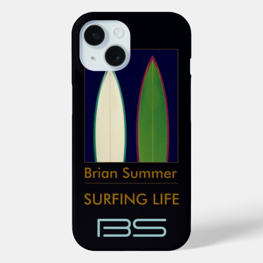 surfboards op maat van surf Case-Mate iPhone case (Achterkant)