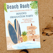 Surfbord voor Bash Graduh Party Kaart