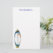 Surfbordpapier Briefpapier (Staand voorkant)